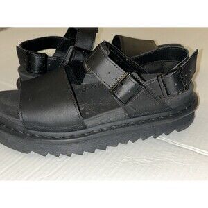 Dr. Martens Voss Womens Size 9 Black Beach Outdoor Hydro Leather Strap Sandals